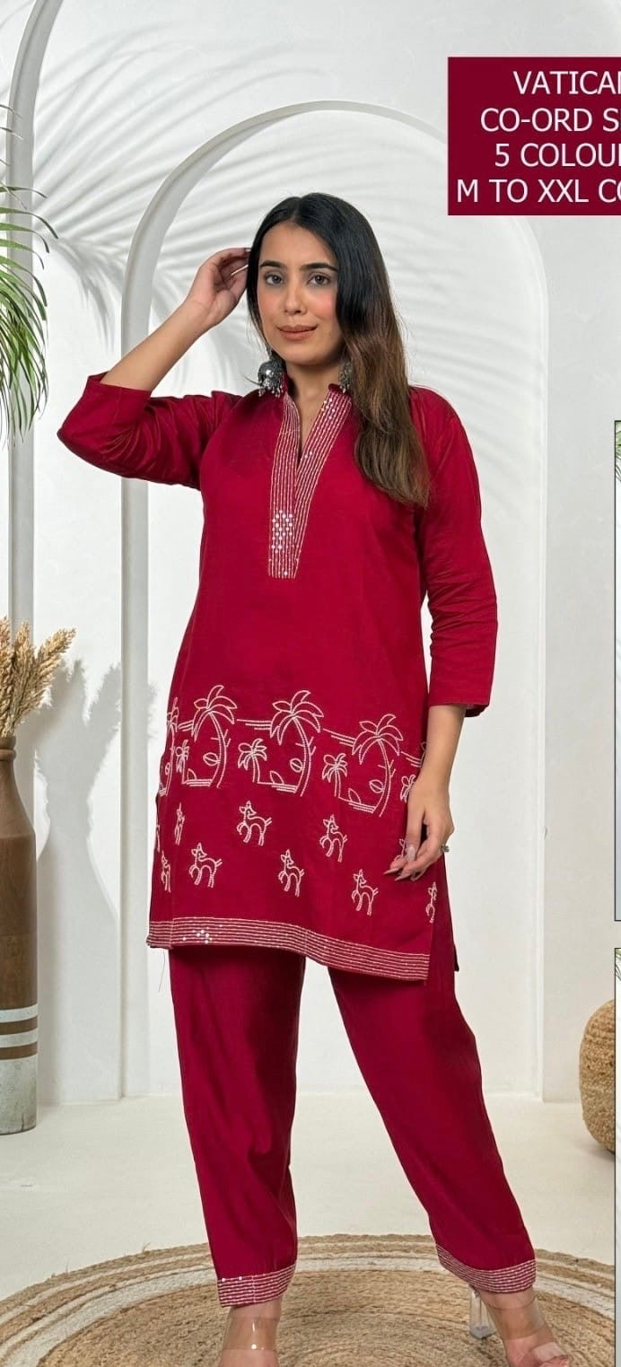 Chanderi co ord set