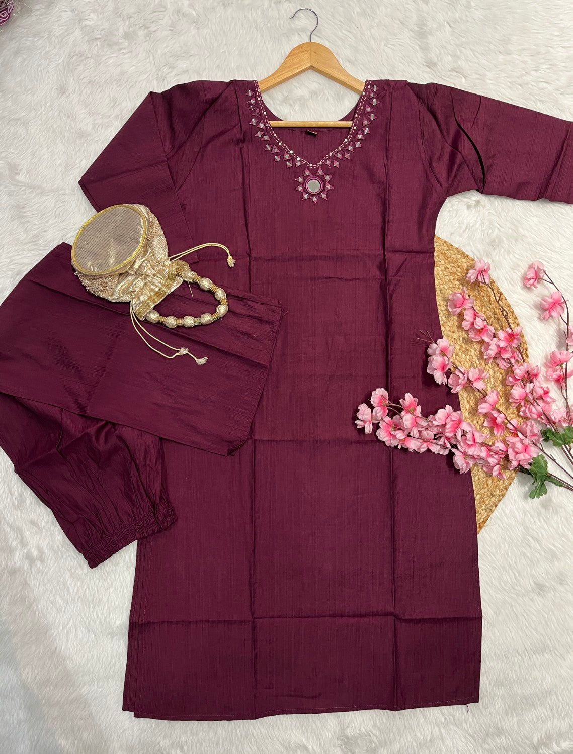 Chanderi co ord set