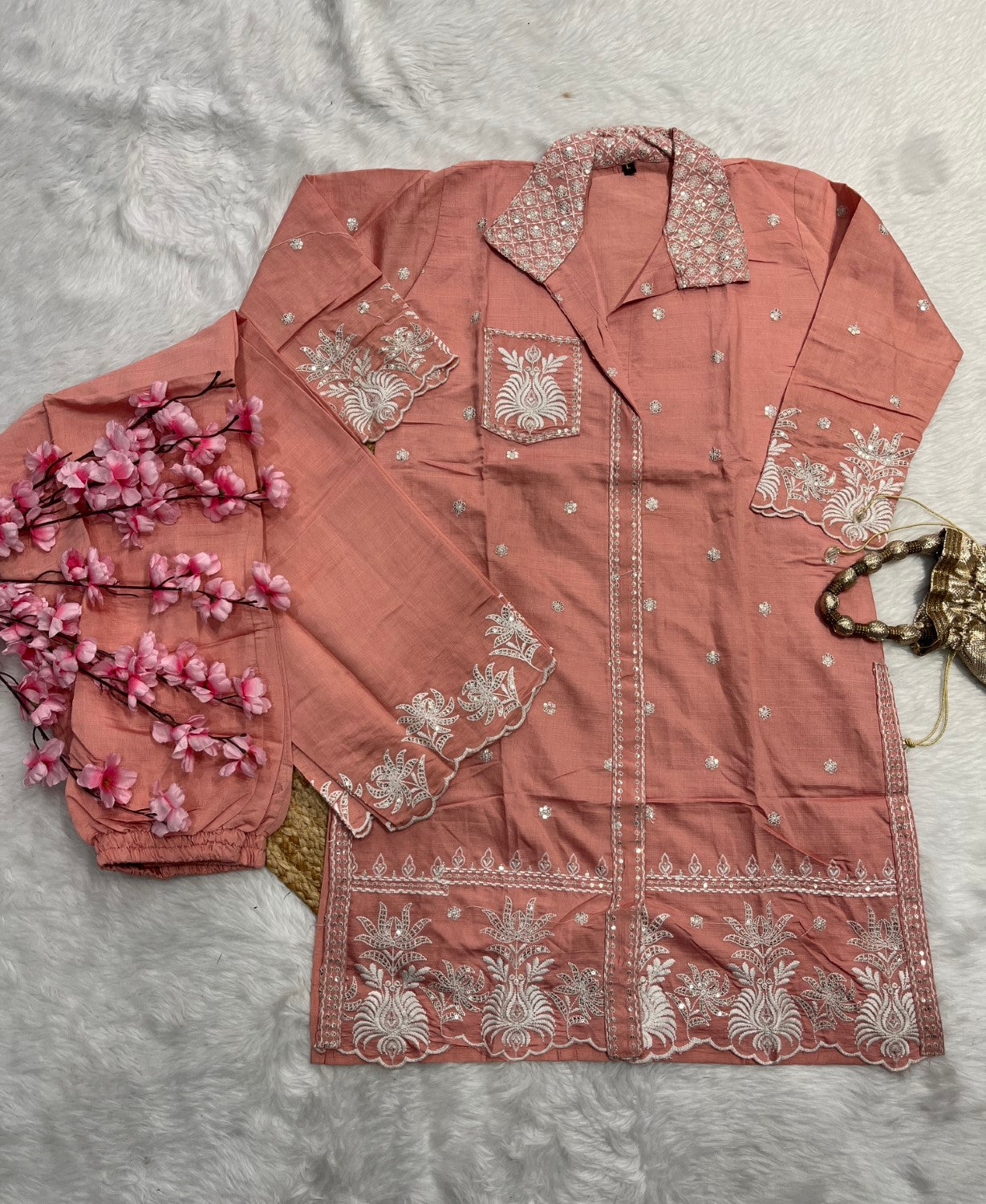 Chanderi co ord set
