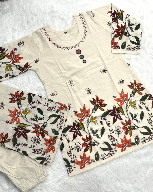 Khadi Cotton Co Ord Set
