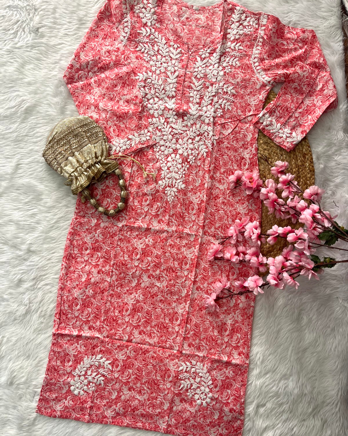 Aamira Mul mul Cotton Single Colour Rose --