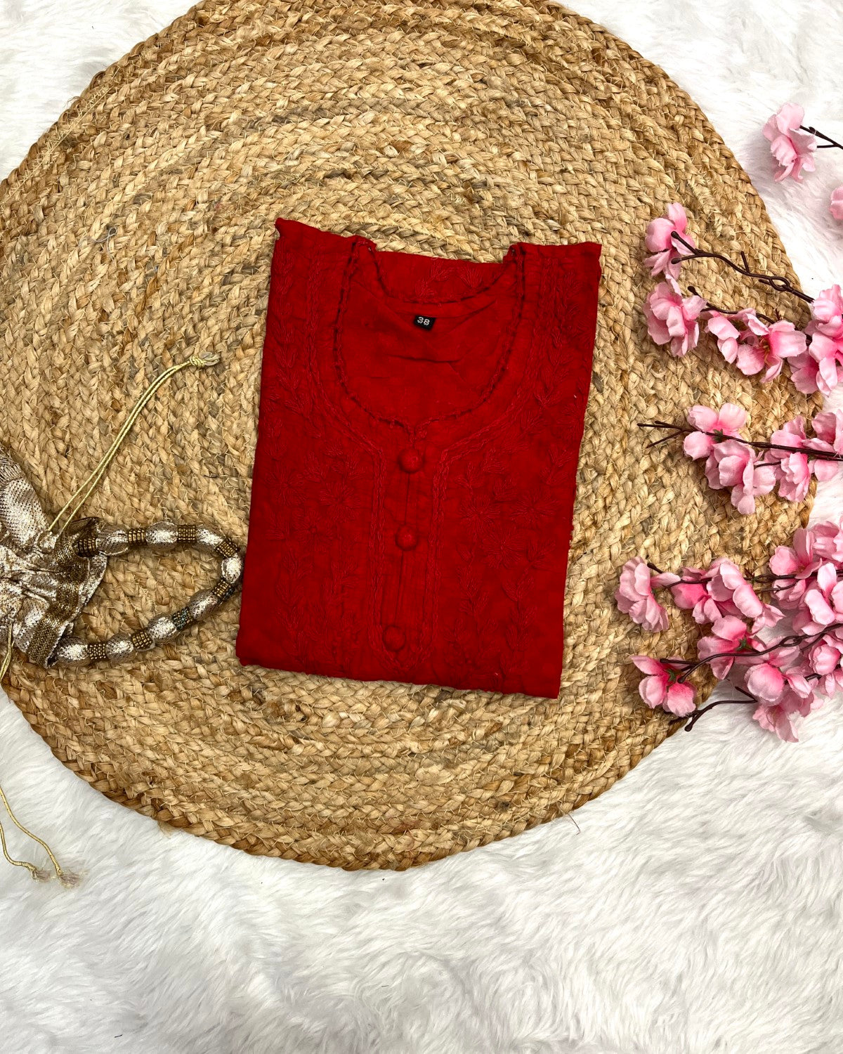 Gulnaaz Applique Chikankari Handwork jacquard cotton side Querisha long straight kurtis