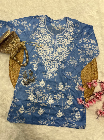 Raaz mul mul cotton short kurtis