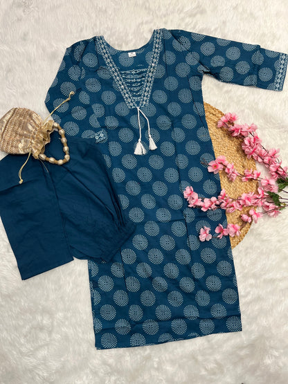 Cotton pant set