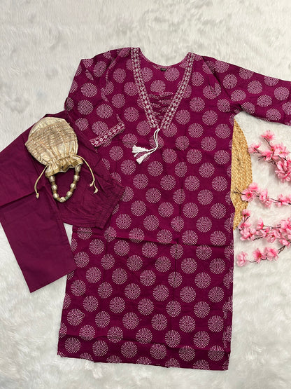 Cotton pant set