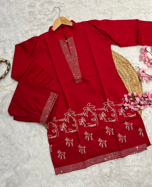 Chanderi co ord set