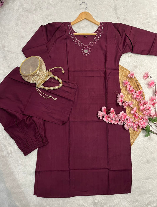 Chanderi co ord set