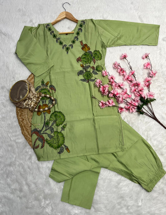 Chanderi co ord set