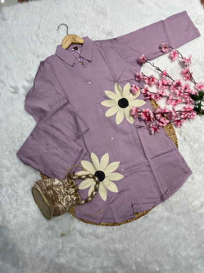 Patchwork Chanderi co ord set