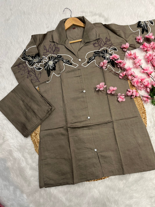 Chanderi co ord set