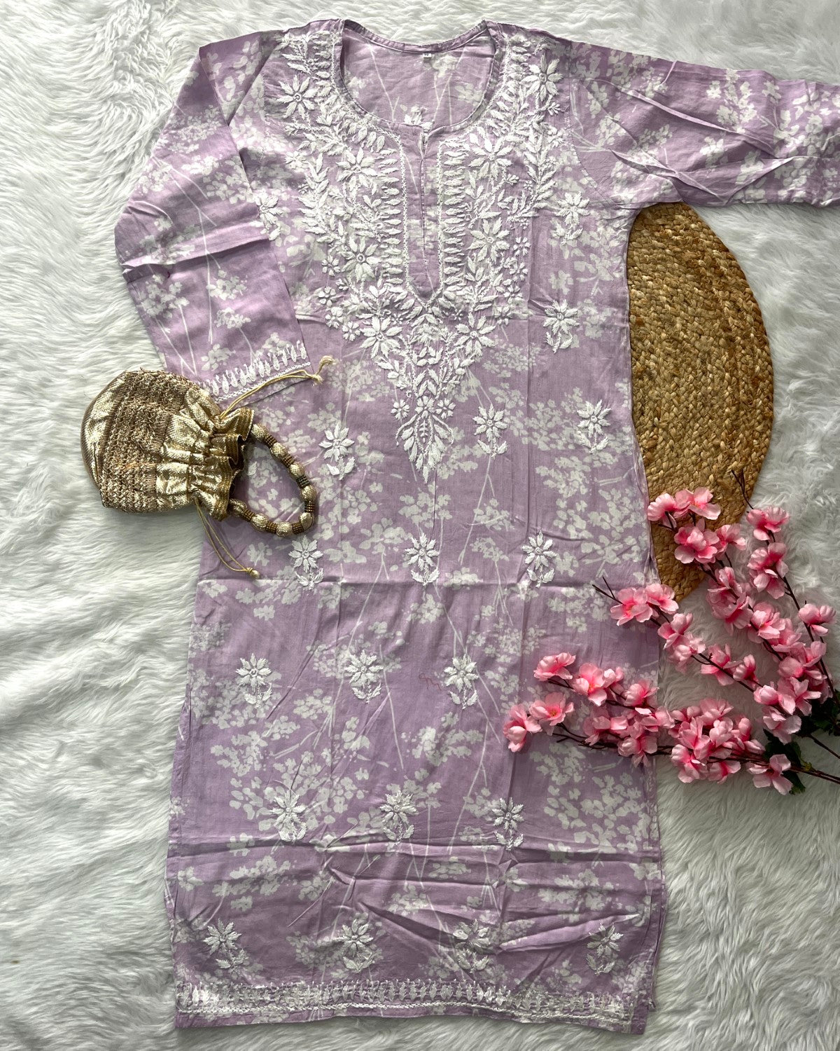 Bahaar Mul mul Cotton Small Patti Design