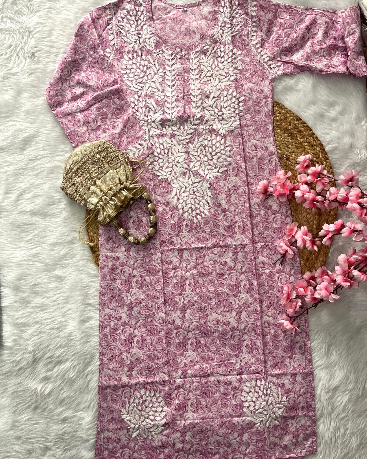 Aamira Mul mul Cotton Single Colour Rose  --