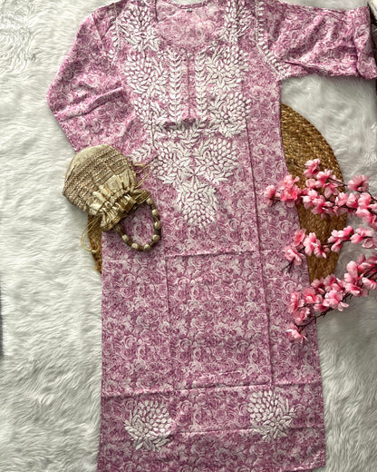 Aamira Mul mul Cotton Single Colour Rose  --