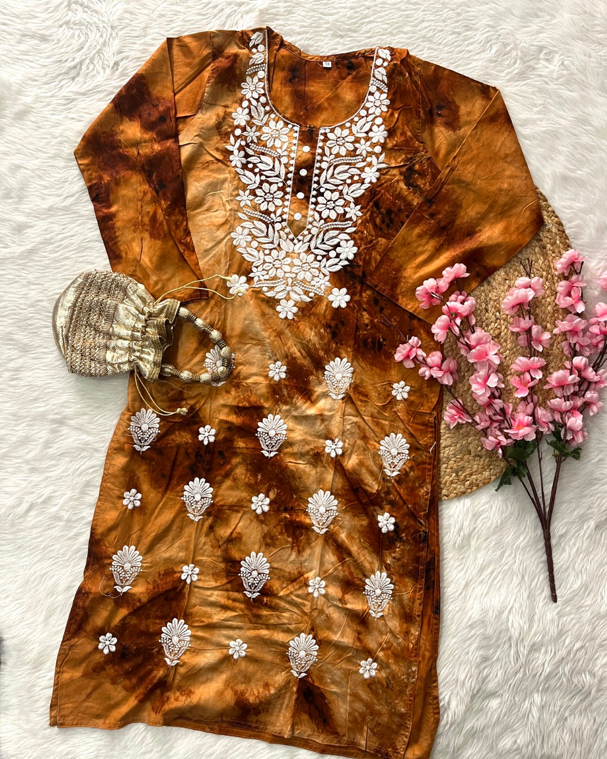 Aaina Rayon Tye Dye Long Kurti