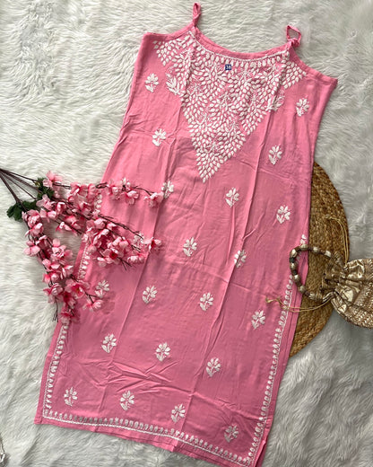Aaban Rayon Noodle Strap Centre Tree Design