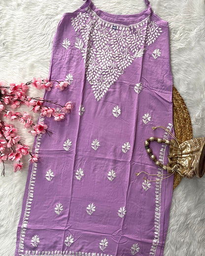 Aaban Rayon Noodle Strap Centre Tree Design