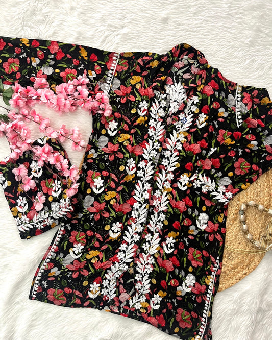 Aafia Rayon Printed Co-ord Set