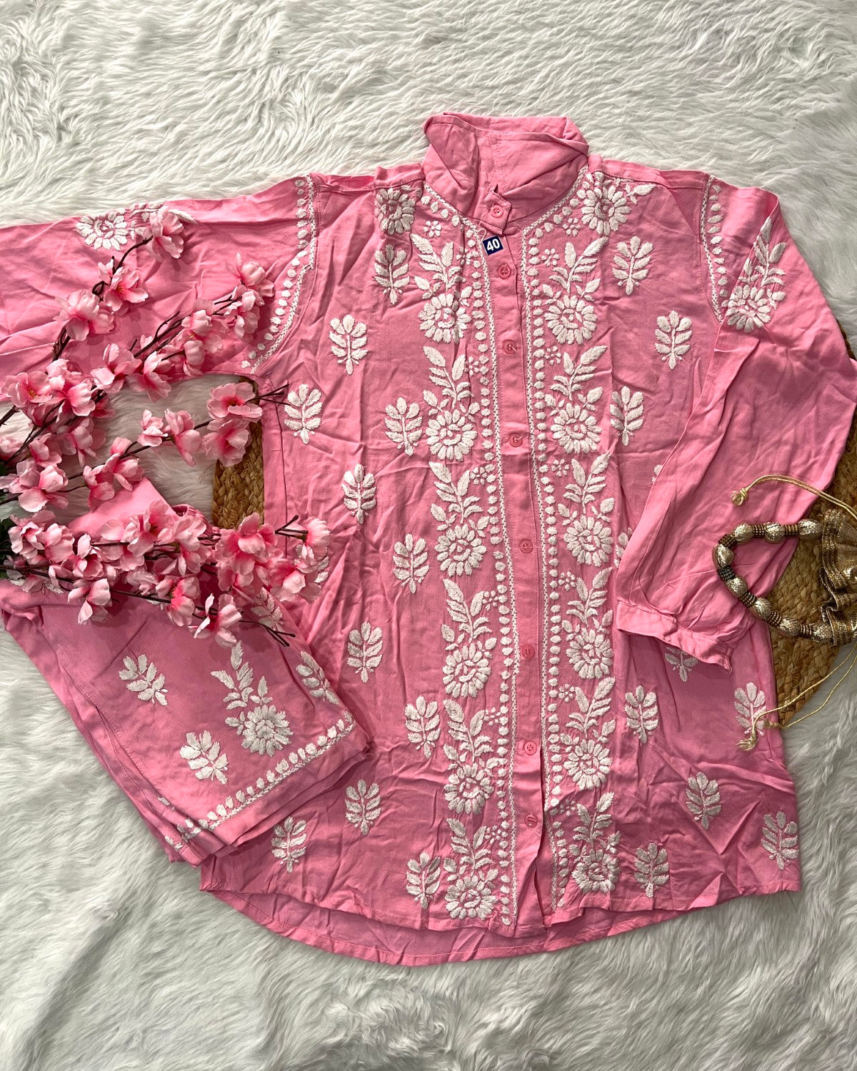 Taalim Modal Handwork Co-ord set